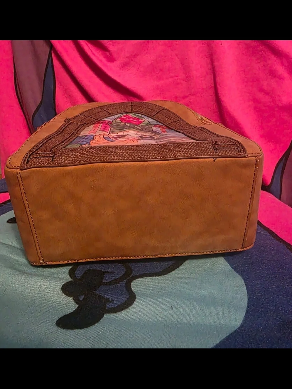 GUC Danielle Nicole Beauty and the Beast Stained Glass Mini Backpack - Picture 6 of 6